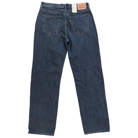 Levi's Low Pro Black Straight Leg Denim Blue Jeans 100% Cotton Sizes 29 31 32 - Picture 4 of 9